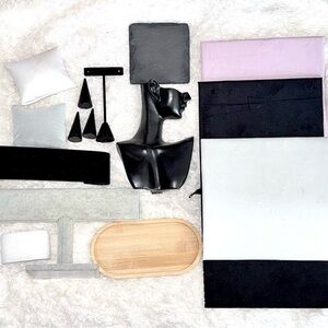 Lot of 14 Display Items for Jewelry Photography, Craft Fairs, & Retail